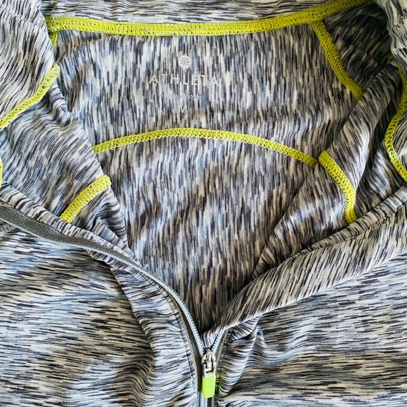 Athleta Heathered Half Zip Pullover Jacket - Picture 3 of 4